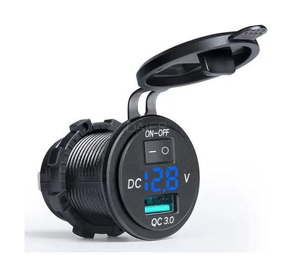 картинка Разъем USB Charger QC3.0 с вольтметром