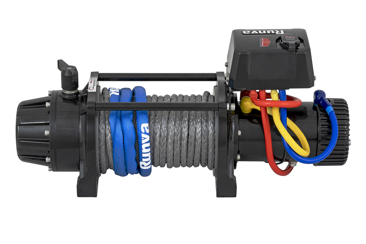 картинка Лебёдка Runva EWB13500MAXSSR 12V 6136 кг влагозащищенная синтетика