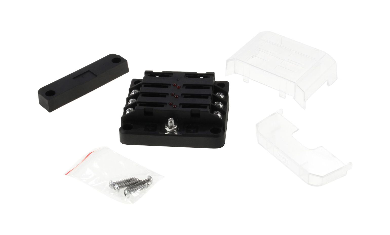 картинка Блок на 6 предохранителей ATP/ATC/ATO с крышкой