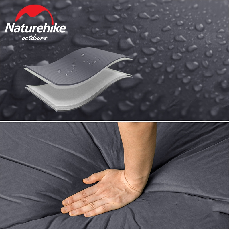 Коврик самонадувной туристический Naturehike D03 Dark Grey, 6927595711491