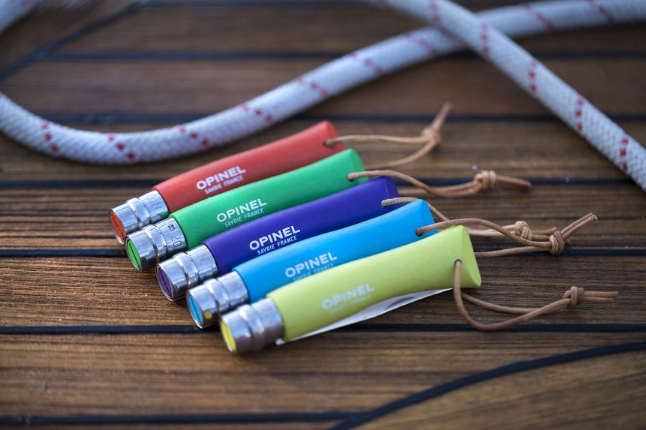 картинка Нож Opinel №7 Trekking нержавеющая сталь, голубой, 002206