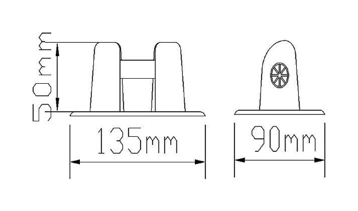 картинка Роульс для лодки ПВХ серый