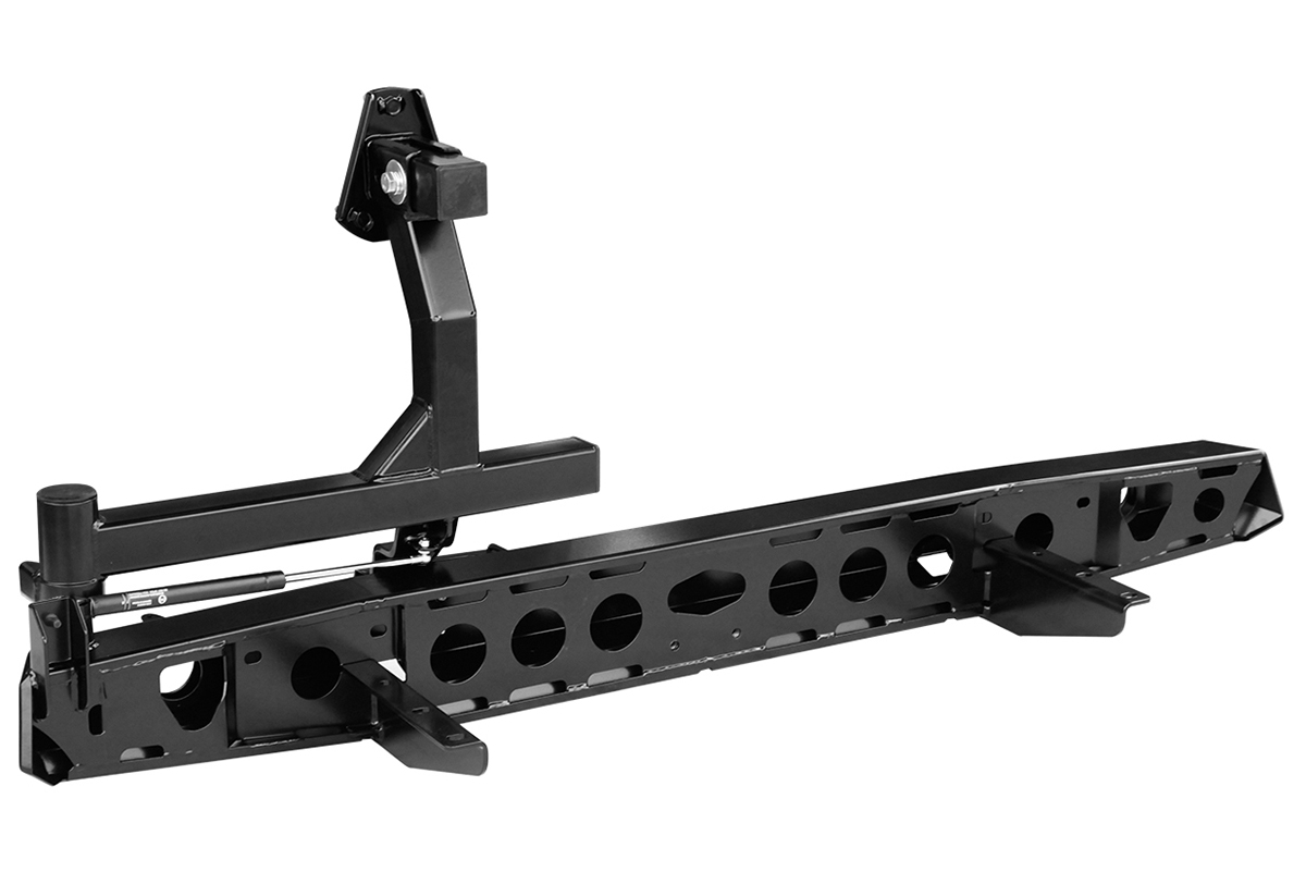 картинка Бампер задний РИФ УАЗ Буханка без квадрата под фаркоп, с калиткой и фонарями, стандарт