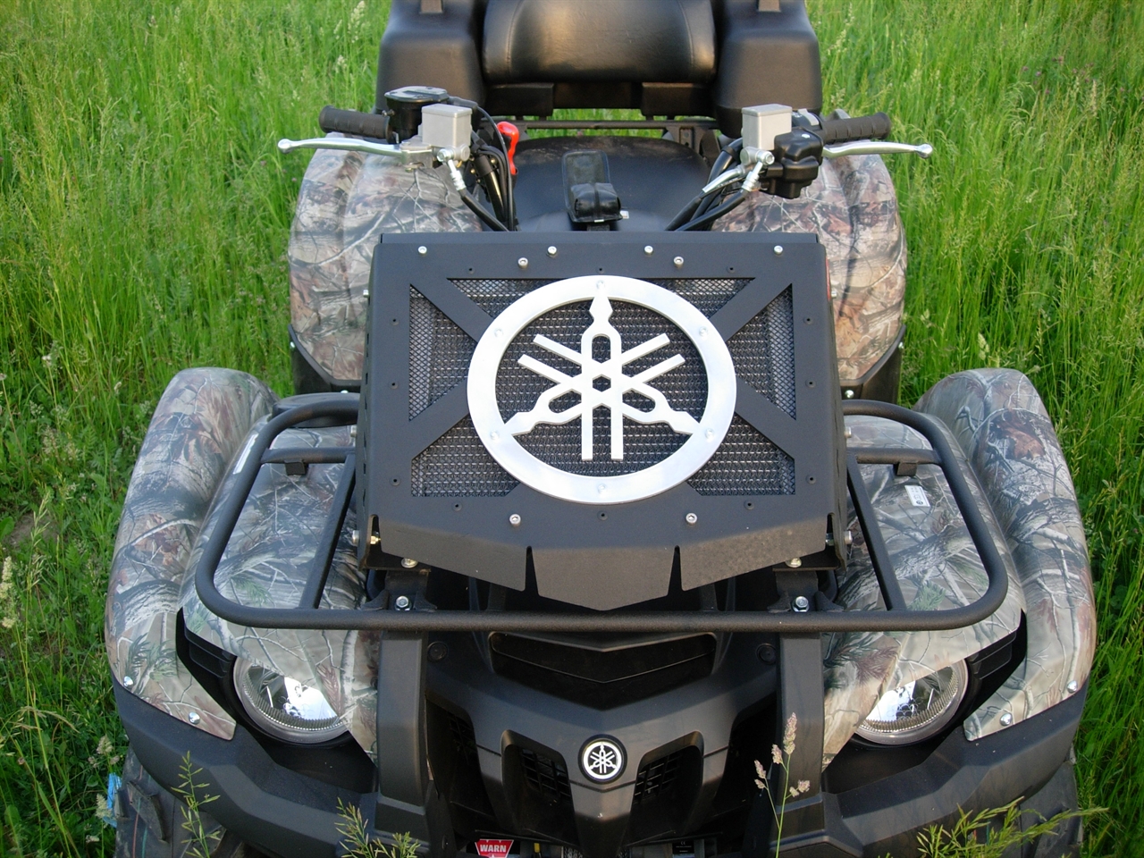 картинка Комплект выноса радиатора для Yamaha Grizzly 550/700 Litpro серебро, алюминиевый
