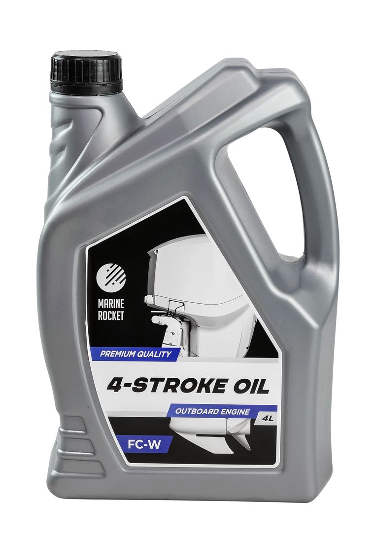 картинка Масло 4-тактное минеральное 10W40 Marine Rocket 4 л