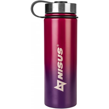 картинка Термобутылка NISUS 530ML три крышки (фиолетовый/красный)