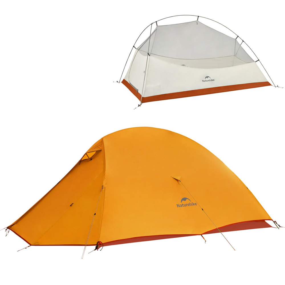 картинка Палатка Naturehike Сloud Up CNK2450WS032 210T одноместная оранжевая,6927595798577