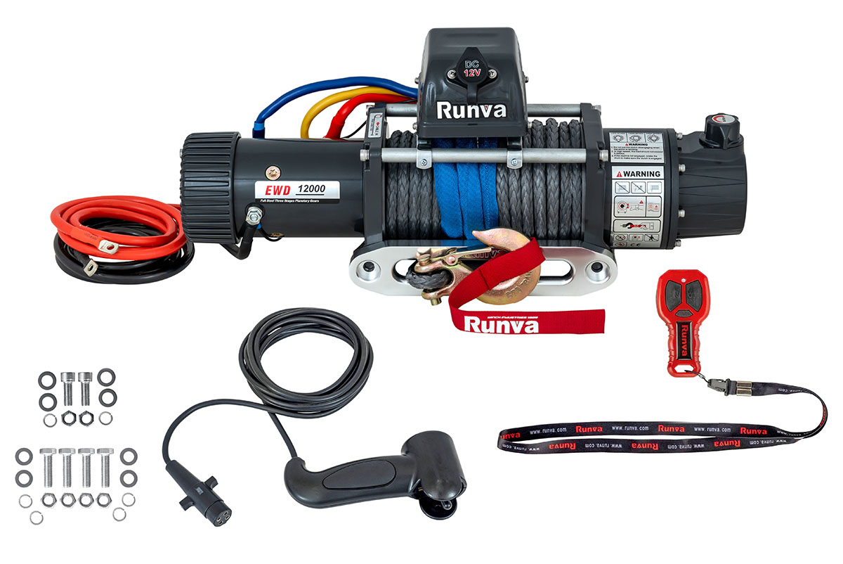 картинка Лебёдка Runva 12000 lbs 5443 кг12V синтетика двухскоростная