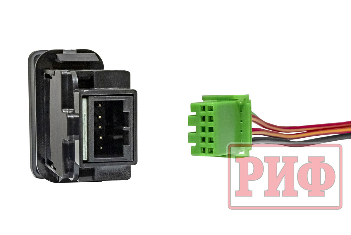 картинка Кнопка ВКЛ/ВЫКЛ, белый, FRONT LIGHTS TOYOTA 40x20 мм горизонтальная