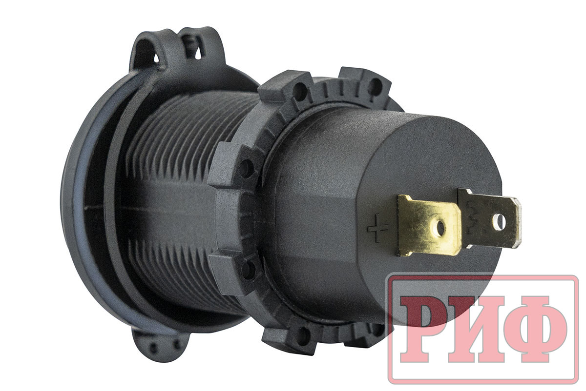 картинка Розетка USB  QC 3.0, QC 4.0, синяя подсветка