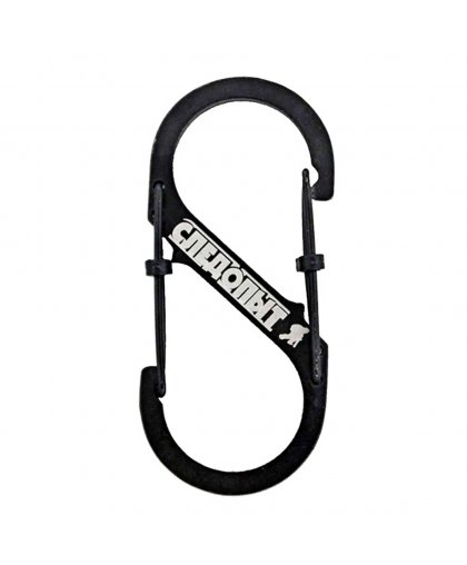 картинка Карабин 9 см, двойной, сталь