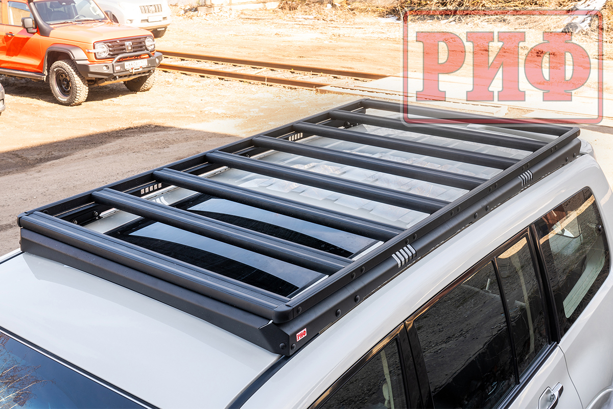 картинка Багажник экспедиционный Mitsubishi Pajero IV 1150x2080 ммплатформа алюминиевый РИФ