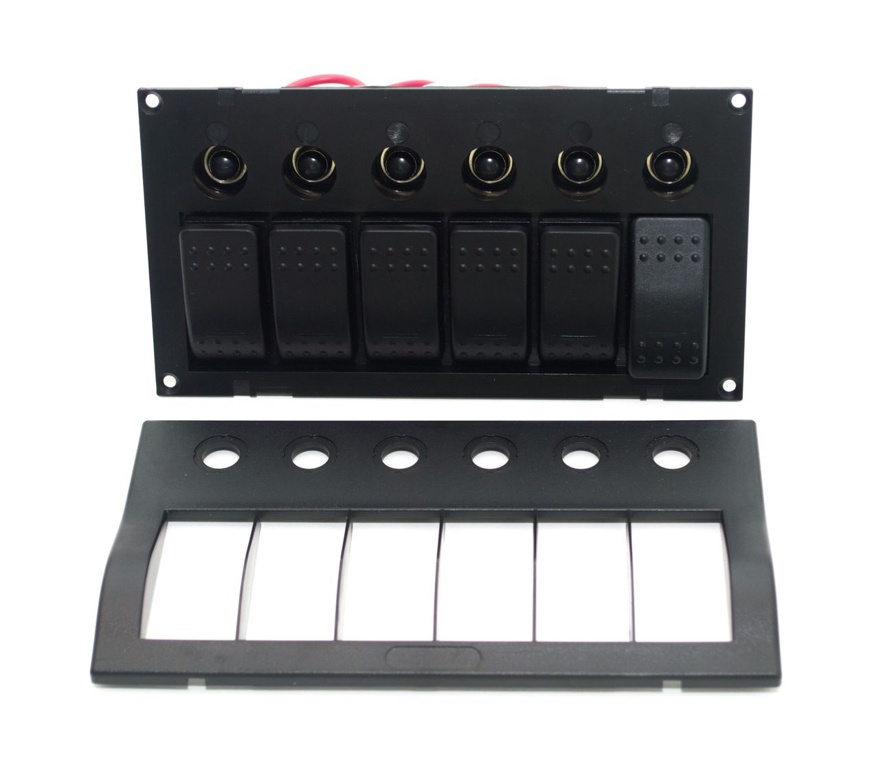 картинка Панель бортового питания 6 переключателей, автоматы