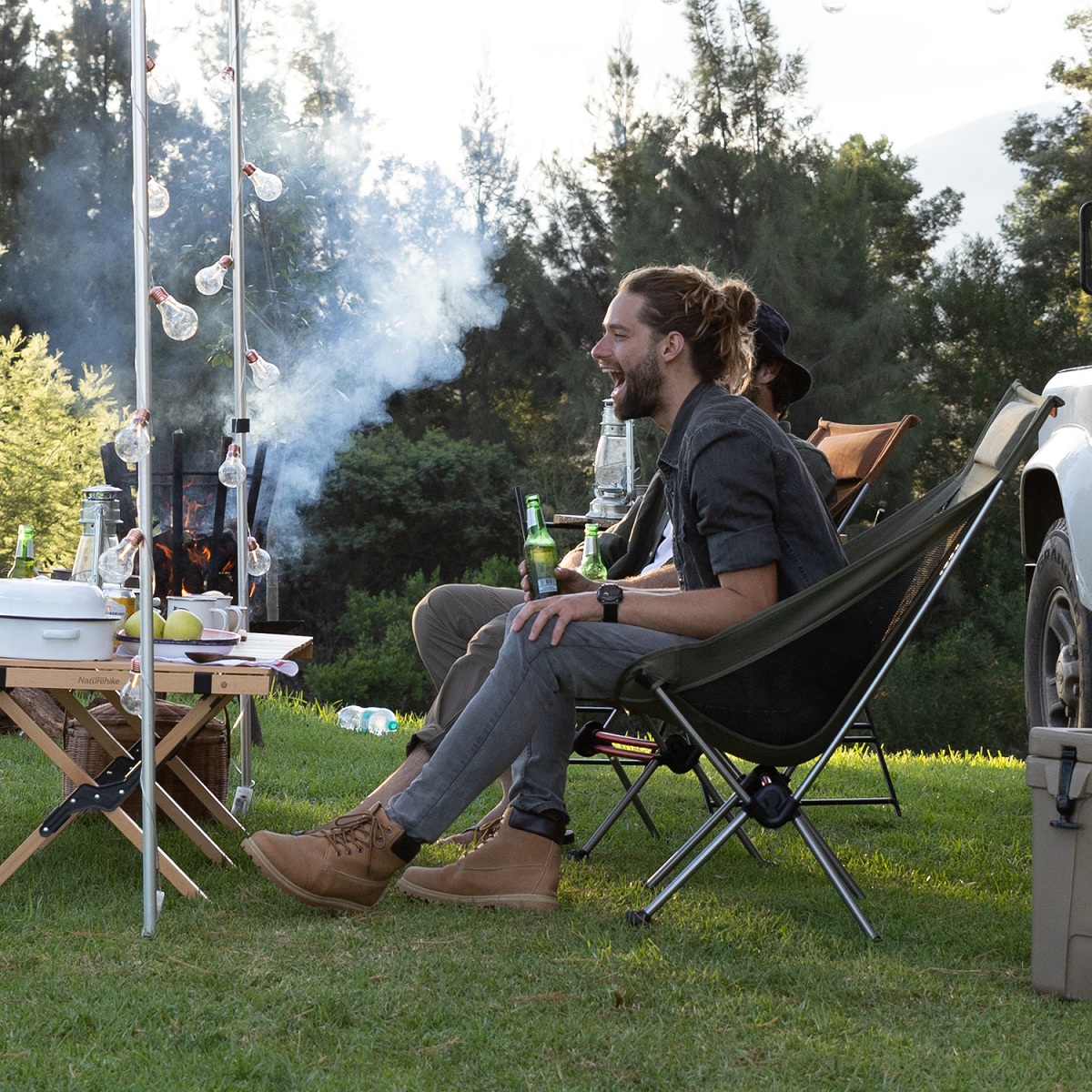 картинка Кресло туристическое Naturehike Stellaluna L01 складное, 44х46х103, до 120 кг, зеленое