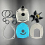 Ремкомплект помпы охлаждения Mercury F75-115EFI/Verado L4/L6 (JSP)