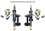 RAP-390-BU RAM Tube Jr. Держатель штанги с основанием для переборки