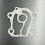 Прокладка под пластину помпы охлаждения Yamaha 25-70; F40-60: (Omax)