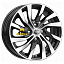 Диск K&K 6x15/4x100 ET37 D60,1 КС882 Алмаз черный