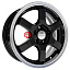 Диск СКАД 6x15/4x100 ET48 D54,1 Киото (КЛ249) Антрацит-алмаз