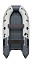 Надувная лодка ПВХ, Ривьера Компакт 3800 НДНД Комби, светло-серый/графит