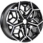Диск KDW KD1710 R17x7 5x108 ET50 CB63.4 Black_Front_Polished