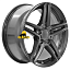 Диск Rial 7x17/5x112 ET48,5 D66,5 M10 Metal Grey