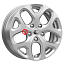 Диск K&K 6,5x16/4x100 ET50 D60,1 КС869 Сильвер