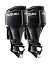 Спарка из 2 моторов Suzuki DF250APX, черные