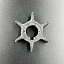Крыльчатка помпы охлаждения Honda BF35-60 (пластиковая втулка) (Omax)