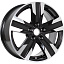 Диск КиК Висмут R16x7 5x114.3 ET45 CB67.1 Almaz_black