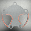 Прокладка паронитовая помпы MERCRUISER  ALPHA/BRAVO (Quicksilver)