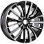 Диск КиК Flanker R17x6.5 5x110 ET39 CB65.1 Almaz_black