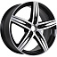 Диск КиК Андорра R15x6 5x112 ET45 CB66.6 Almaz_black