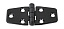 Петля 37х76 мм, цвет черный