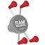RAP-UN-CAP-4-REDU наконечник RAM X-Grip резиновый для креплений, 4 шт, цвет красный
