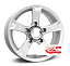Диск КиК Триал R15x6.5 5x139.7 ET5 CB110.1 Silver
