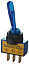 Тумблер 12V 20А, синий