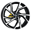 Диск MAK 8x18/5x110 ET33 D65,1 Kassel Black mirror