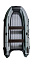Надувная лодка ПВХ, RiverBoats RB 410 НДНД, ф/б, черно-серый