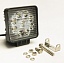 Фара Lumen 27Вт, 125х108х56мм, 9 диодов, 12В, квадратная, рассеяный свет