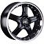 Диск LS 322 R17x7.5 5x100 ET35 CB73.1 BKL