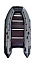 Надувная лодка ПВХ, RiverBoats RB 370, AL, черно-серый