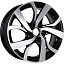 Диск КиК Палермо R15x6 5x114.3 ET50 CB60.1 Almaz_black