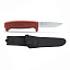 Нож Morakniv Basic углеродистая сталь, пласт. ручка (красный), 12147