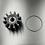 Крыльчатка помпы дизеля Mercruiser CMD QSD 4.2L (Sherwood) (Quicksilver)