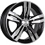 Диск LS LS 142 R15x6.5 4x100 ET40 CB73.1 BKF