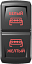 Переключатель Красный/Красный, ВКЛ-ОТКЛ-ВКЛ, Гравировка, 