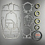 Ремкомплект редуктора Yamaha 30D (3 цилиндра) (6J8-W0001-21) (Kacawa)