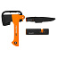 Топор универсальный FISKARS X5 + точилка + нож универсальный