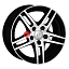 Диск LS 6,5x15/5x112 ET45 D57,1 281 BKF (конус)